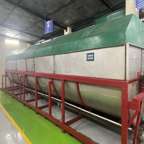 Feed-through in-vessel composter